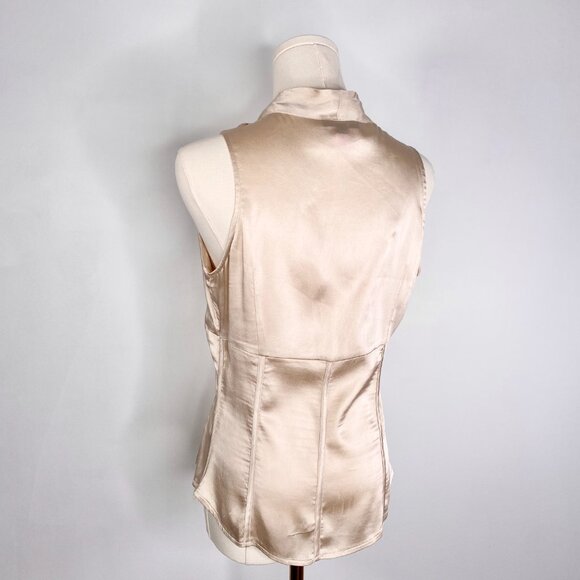 Adolfo Dominguez - Silk beige ribbon blouse - Picture 5 of 8
